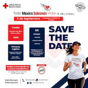 Logotipo Carrera Cruz Roja Texcoco